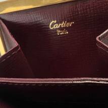 14151/ Cartier カルティエ コインケース 小銭入れ レッド 赤系 ブランド品_画像8