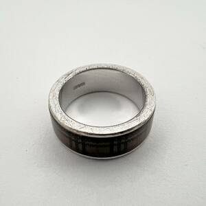 15213/ BURBERRY バーバリー リング 指輪 チェック柄 シルバー アクセサリー