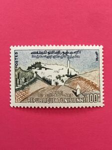 外国未使用切手★チュニジア 1959年 シディブサイドへの道