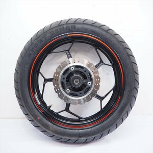 ニンジャ250 EX250L-003 14年外し純正リアホイール ディスクローター スプロケ タイヤ13-17年Ninja250