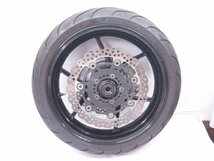 ニンジャ400Rフロントホイール ブレなしメンテ用に。21年タイヤ 17X3.50J F-0089 NINJA650R ディスク_画像1