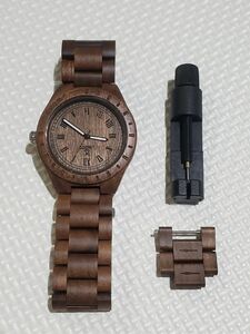 RORIOS 木製 腕時計 メンズ クオーツ ウッドウォッチ