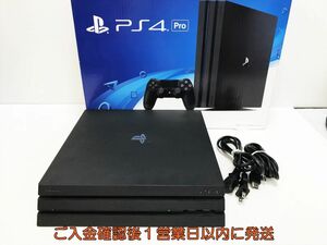 【1円】PS4 Pro 本体/箱 セット CUH-7000B ブラック 1TB ゲーム機本体 SONY 初期化/動作確認済み M07-999ym/G4