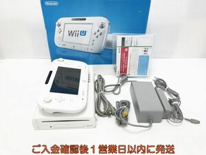 【1円】任天堂 WiiU 本体 セット ベーシックセット 8GB ホワイト 初期化/動作確認済 ニンテンドーWii U K04-039tm/G4