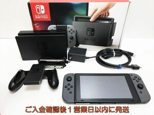 【1円】任天堂 Nintendo Switch 本体/箱 セット グレー ゲーム機本体 初期化/動作確認済み スイッチ G07-445ym/G4