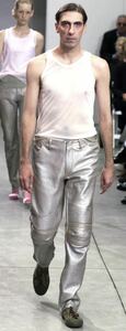 Helmut Leather Leather Baker Pants 1999 Helmut Lang