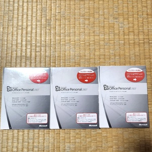 未開封 3点 Microsoft Office Personal 2007 DVD 60s24-0674