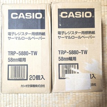 未使用 40個 CASIO カシオ サーマルロールペーパー TRP-5880-TW 58mm幅用 電子レジスター用感熱紙 100s24-0660_画像2