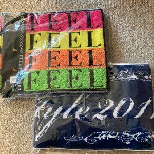 安室奈美恵　マフラータオル　FEEL LIVE STYLE2011 ネイビー　ブラック　2本セット