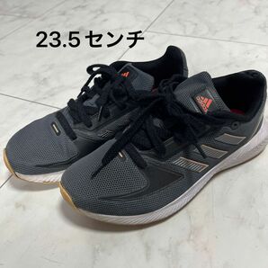 adidas スニーカー　23.5 グレー