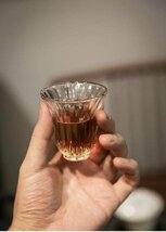 おちょこ　4点セット　50ml　ガラス湯呑　お茶　小さなコップ　日本酒コップ　結露しにくい_画像4