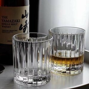 ２個セット ウイスキーグラス ロックグラス ブランデーグラス ウイスキー グラス クリスタルグラス コップ ビアグラス ショットグラスの画像2