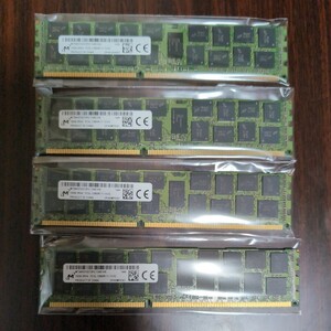 【4枚/計64GB】Samsung DDR3L-12800R 16GB ECC Registered サーバー メモリ ECC REG DDR3-1600