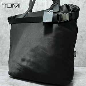 美品●TUMI トゥミ Devoe ホープ メンズ トートバッグ ビジネスバッグ 肩掛け ショルダー 大容量 A4/PC収納 ブラック 黒 ナイロン レザー