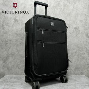 美品●VICTORINOX ビクトリノックス キャリーケース スーツケース バッグ 四輪 ビジネス 出張 旅行 トラベル ブラック 黒 鍵付き メンズ