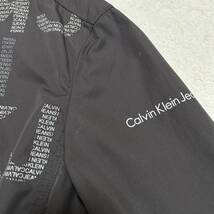 極美品/XLサイズ●カルバンクライン ジーンズ CK 総柄ロゴ ジップアップ ブルゾン ジャケット 春 グレー メンズ Calvin Klein Jeans_画像5