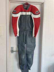  Kushitani leather racing suit leather coverall separate M size corresponding / kushitani Vintage Vintage that time thing Rider's 