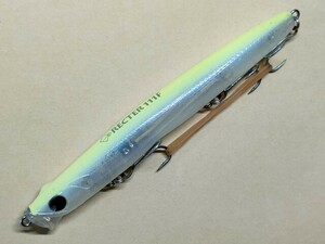 ルアー 大野ゆうき 最新リップレスミノー ポップシークルー レクター 111F [ハッピーレモン] 水面直下～10cm 極浅レンジ設定 湾奥シーバス