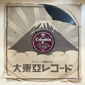 SP盤 レトロ レコード コロムビア 霧島昇 並木路子 そよかぜ リンゴの唄の画像2