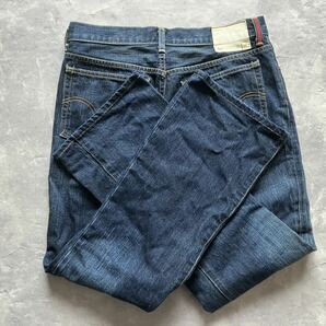 即決 W33 リーバイス Levi's RL 517-05 ブーツカット フレアデニム 日本製 MADE IN JAPAN 2003年製 縦オチ 廃盤モデル スモールeの画像9