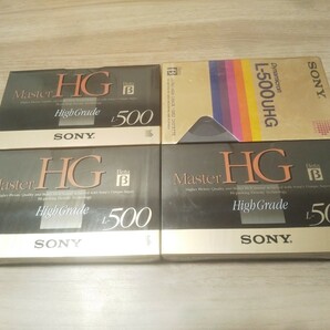 (送料230円)(新品未開封)(4個)SONY ソニー ビデオテープ BETA ベータ L-500UHG L-500MHGB ★カセットテープ 記録媒体 ビデオカセットの画像1