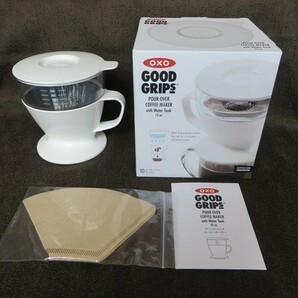 OXO オートドリップ コーヒーメーカー 1~2杯 コーヒードリッパー 360ml 新品 ホワイト 未使用品の画像1