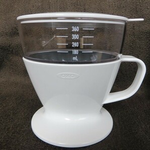 OXO オートドリップ コーヒーメーカー 1~2杯 コーヒードリッパー 360ml 新品 ホワイト 未使用品の画像2