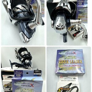 【未使用品】SHIMANO スピニングリール シマノ 21 ツインパワー SW 14000XG ショックリーダー32号 スクラム6号 付属品付 【AM022】の画像7