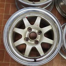 深リム　RACING　HART　14インチ　6J+40　6.5J+40　4H-100　中古_画像4