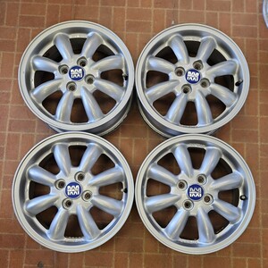 MINILITE MiniLight DaihatsuGenuine　15 Inch　4.5J+45　4H-100　中古　Mira Gino Tanto Move