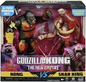 プレイメイツ ゴジラ x コング 新たなる帝国 コング VS スカーキング フィギュア GODZILLA x KONG: THE NEW EMPIRE KONG VS SKAR KING