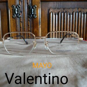 新品 Valentino　メガネフレーム　ゴールド 金　オールド ヴィンテージ