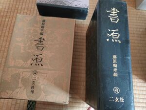 藤原鶴来編　書源　ニ玄社刊