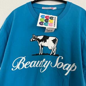 ユニクロ UNIQLO 企業コラボレーション 牛乳石鹸 Beauty Soap グラフィックTシャツ 半袖 Mサイズ の画像2