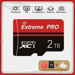 MicroSD メモリ 2TB SDカードアダプタ付き Class10