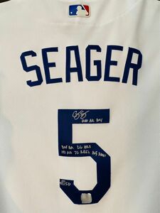 Corey Seager Signed Authentic Home Jersey