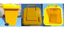 DULTON ダルトン プラスチック トラッシュカン 45L 100-146 レッド＆イエロー／ダルトン 100-244 マイクロ缶／フタ付きゴミ箱のセット_画像6