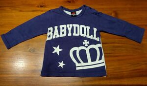 長袖Ｔシャツ　ロンＴ 90　キッズ　BABYDOLL 子供服