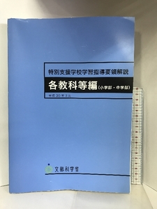 特別支援学校学習指導要領解説 各教科等編(小学部・中学部) 開隆堂出版 文部科学省