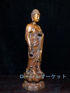 特上彫 阿弥陀如来 古美術 置物 木彫仏像 鎮宅辟邪 彫刻工芸品 仏教美術