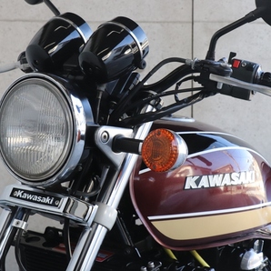 横浜～ Kawasaki ゼファー750ＲＳ 国内 平成９年式 Ｄ1 Ｚ2玉虫マルーン カスタム 綺麗 レストア 好調の画像9