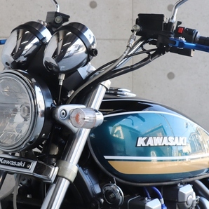 横浜～ Kawasaki ゼファー1100 平成10年式 Ａ4 Z2 青玉虫 ドレミコレクション カスタム 極上 車検付 Z1の画像9