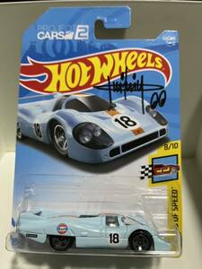 【Hot Wheels】Porsche 917 LH ホットウィール ポルシェ ガルフ Dmitriy Shakhmatov氏直筆サイン入り 希少