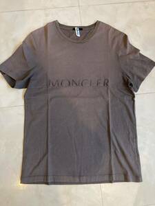 Sサイズ　クリーニング済】モンクレール　MONCLER 半袖Tシャツ　グレー