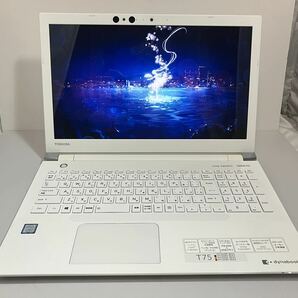 美品♪【第８世代i7：フルHD】東芝 daybookT75/GW / i7 8550U/WEBカメラ/ブルーレイ/新品SSD 1TB/ 16GB /オンキヨー/ Win11HOMEの画像1