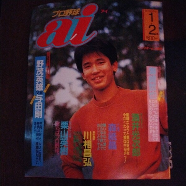 送料込み プロ野球 ai 1991年 1+2月号