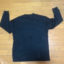 ユニクロ UNIQLO コットン Tシャツ ロング サイズM 黒 洗濯済み　送料230円_画像5