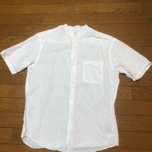 UNIQLO Uniqlo рубашка с коротким рукавом S стирка завершено стоимость доставки 230 иен 