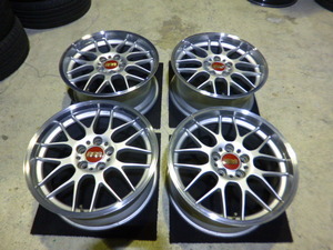 鍛造 BBS RG-R DSK ダイヤモンドシルバー 18インチ 8J+35 RG753