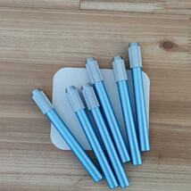 鉛筆ホルダー ブルー 鉛筆補助軸 鉛筆補助具 6本 青 テスト 勉強 道具_画像7